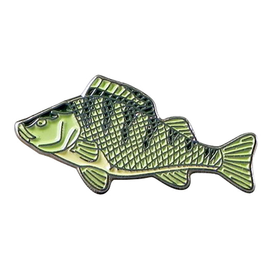 Perch Fish, Fisherman's Metal Enamel Lapel Pin Badge