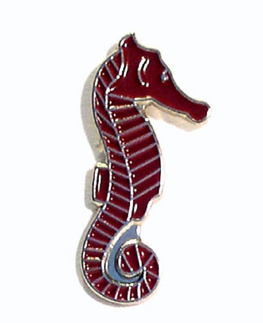 Marine Seahorse Metal Enamel Lapel Pin Badge