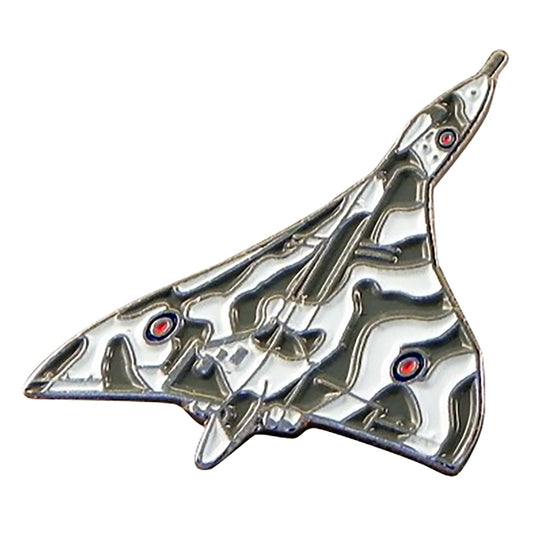 Vulcan Bomber War Plane Aeroplane Metal Enamel Lapel Pin Badge