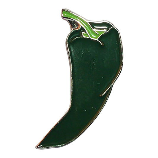 Green Chilli Pepper Metal Enamel Lapel Pin Badge