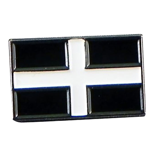 Cornwall, Cornish Flag Metal Enamel Lapel Pin Badge