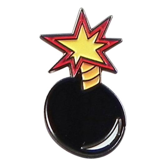 Cartoon Bomb Metal Enamel Lapel Pin Badge