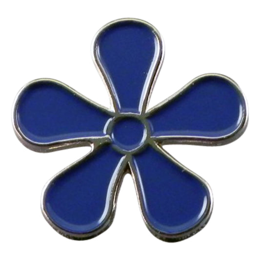 Masonic Forget Me Not Flower Metal Enamel Lapel Pin Badge