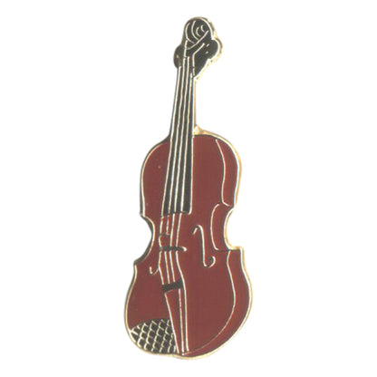 Violin Music Instrument Fiddle Metal Enamel Lapel Pin Badge