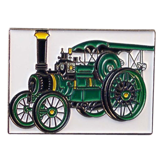 Traction Retro Steam Engine Metal Enamel Lapel Pin Badge