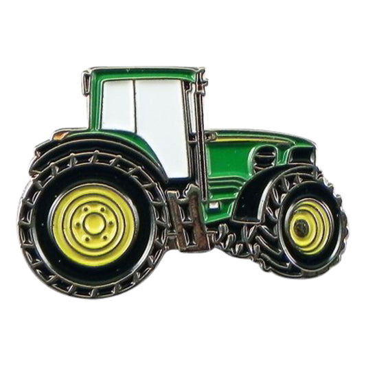 Farmers Green Tractor Metal Enamel Lapel Pin Badge