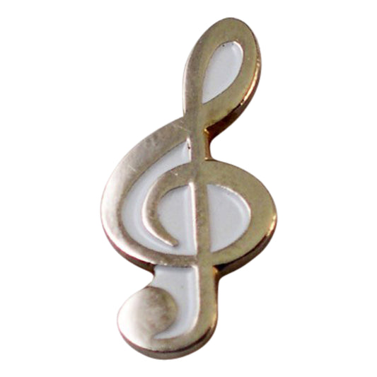 Music Treble Clef Note Metal Enamel Lapel Pin Badge