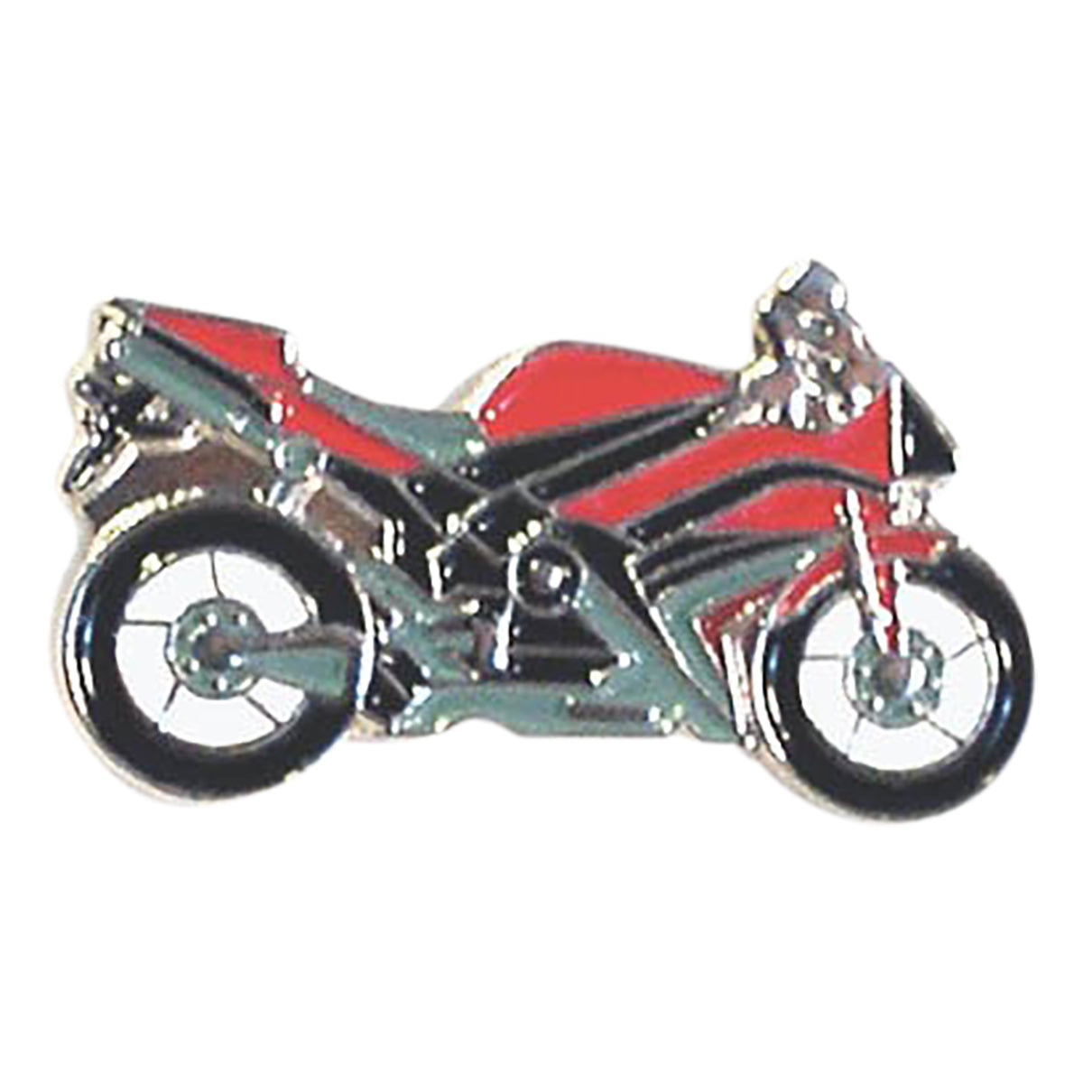 Red Sports Motorbike Motorcycle Bikers Metal Enamel Lapel Pin Badge