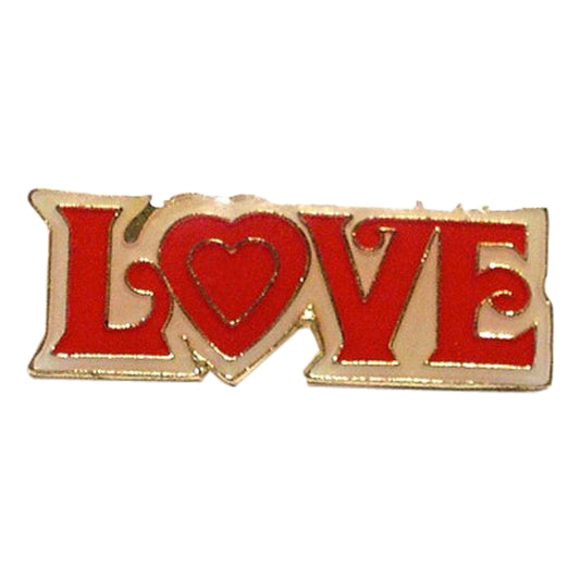 LOVE Metal Enamel Lapel Pin Badge