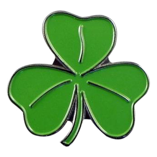 Irish Shamrock Leaf Metal Enamel Lapel Pin Badge
