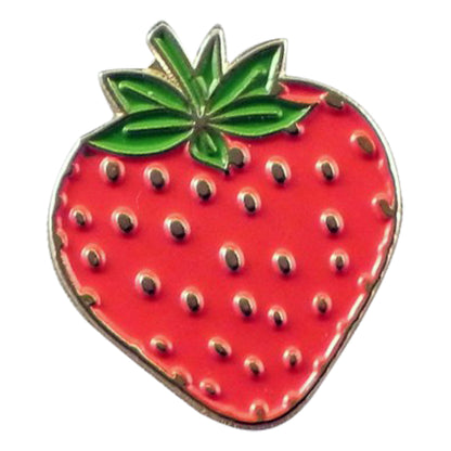 Strawberry fruit food Metal Enamel Lapel Pin Badge