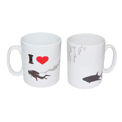 Diving Mug – I Love Diving Full Wrap Coffee Cup | Ashton and Finch