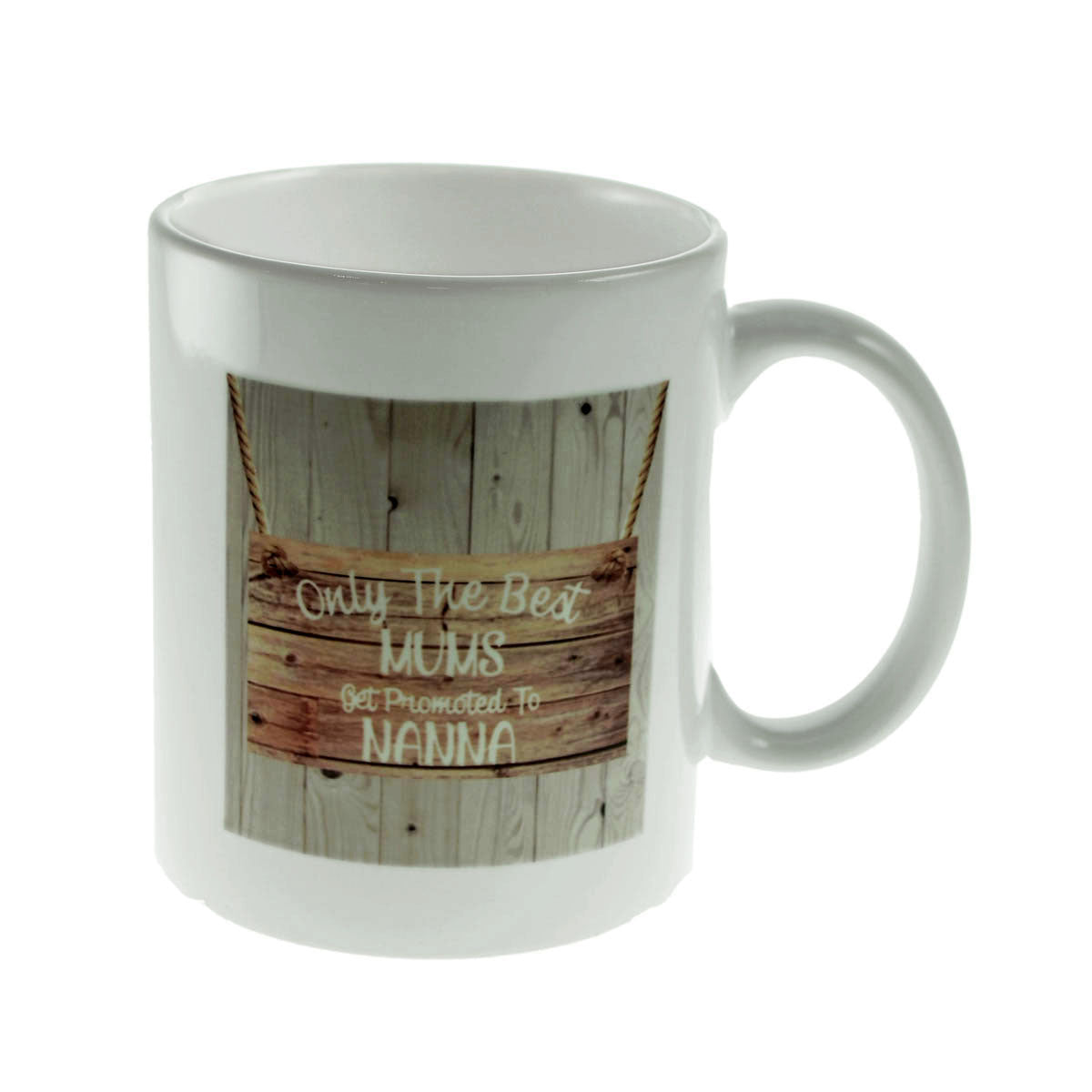 Nanny Mug – Wood Effect Best Mums Promoted Cup | Ashton and Finch