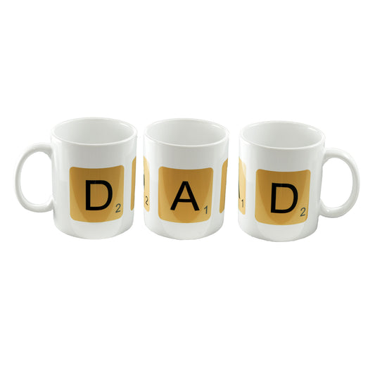 Dad Mug – Word Tile Game Style Coffee Cup | Ashton and Finch