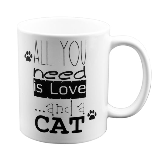 Cat Mug – All You Need Is Love and a Cat Cup | Ashton and Finch