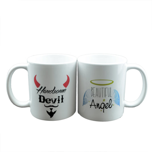 Couples Mug Set – Handsome Devil and Beautiful Angel | Ashton and Finch