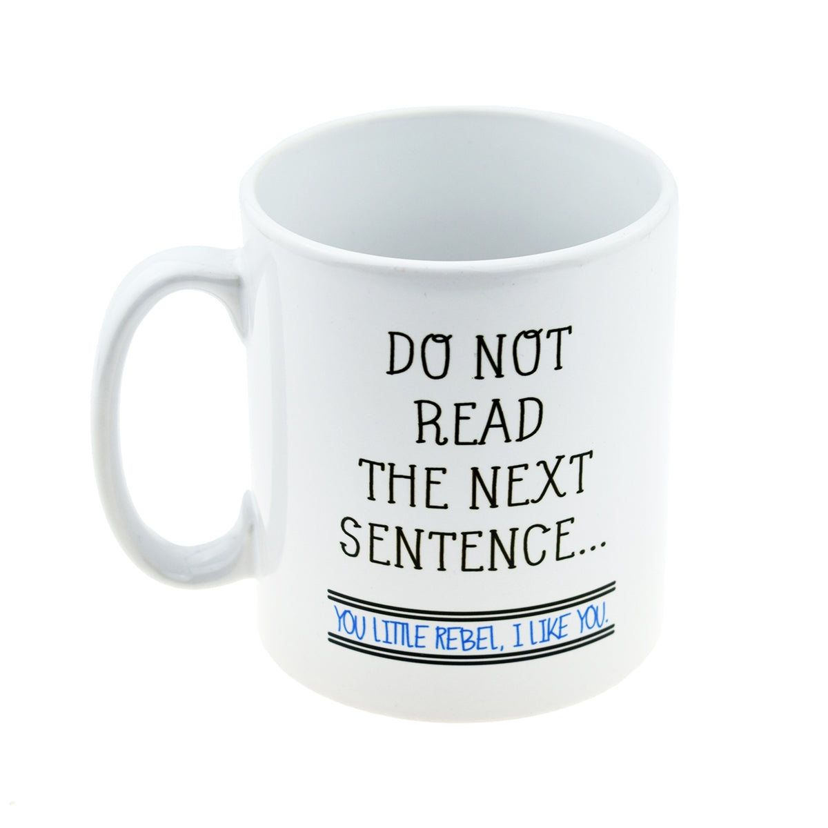 Funny Rebel Mug – Do Not Read the Next Sentence Cup | Ashton and Finch