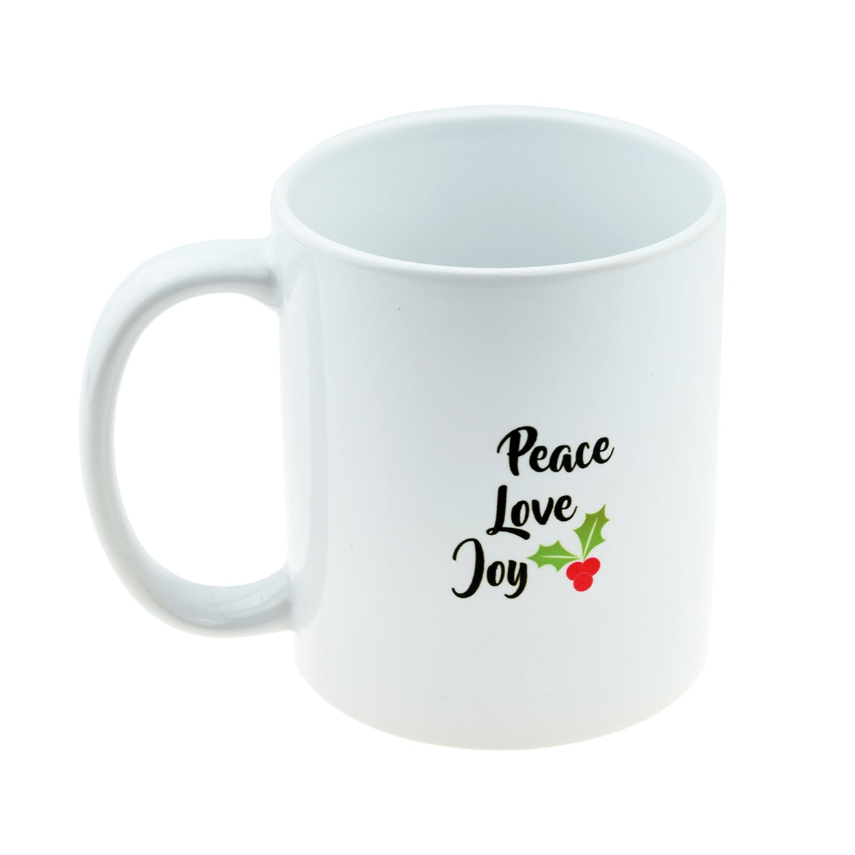 Christmas Mug – Peace Love and Joy Novelty Cup | Ashton and Finch