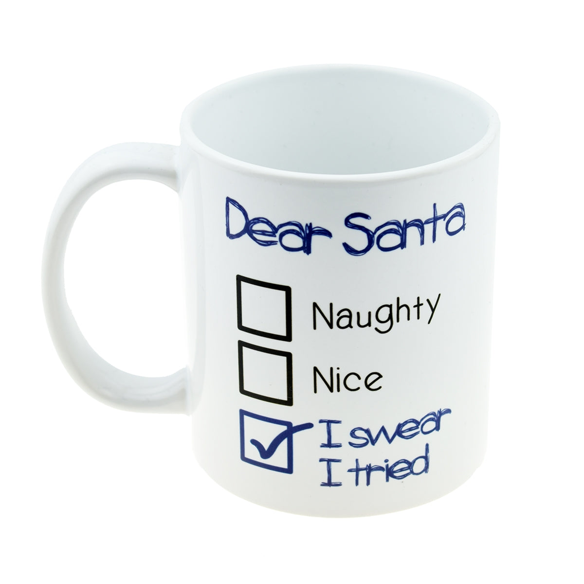 Funny Christmas Mug – I Swear I Tried to Be Good Cup | Ashton and Finch