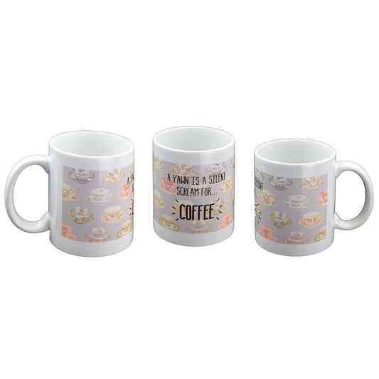 Funny Coffee Mug – A Yawn Is a Silent Scream Cup | Ashton and Finch