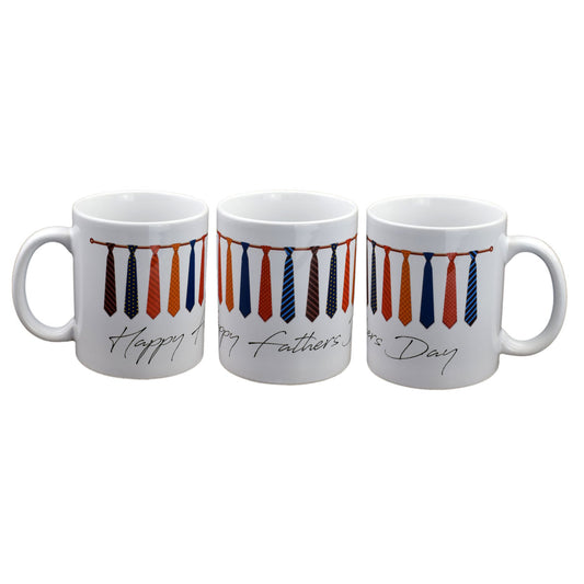 Fathers Day Mug – Coloured Ties Dad Coffee Cup | Ashton and Finch