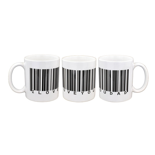 Dad Mug – I Love You Barcode Design Cup | Ashton and Finch