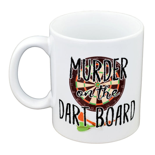 Murder on the Dartboard Mug – Funny Darts Coffee Cup | Ashton and Finch