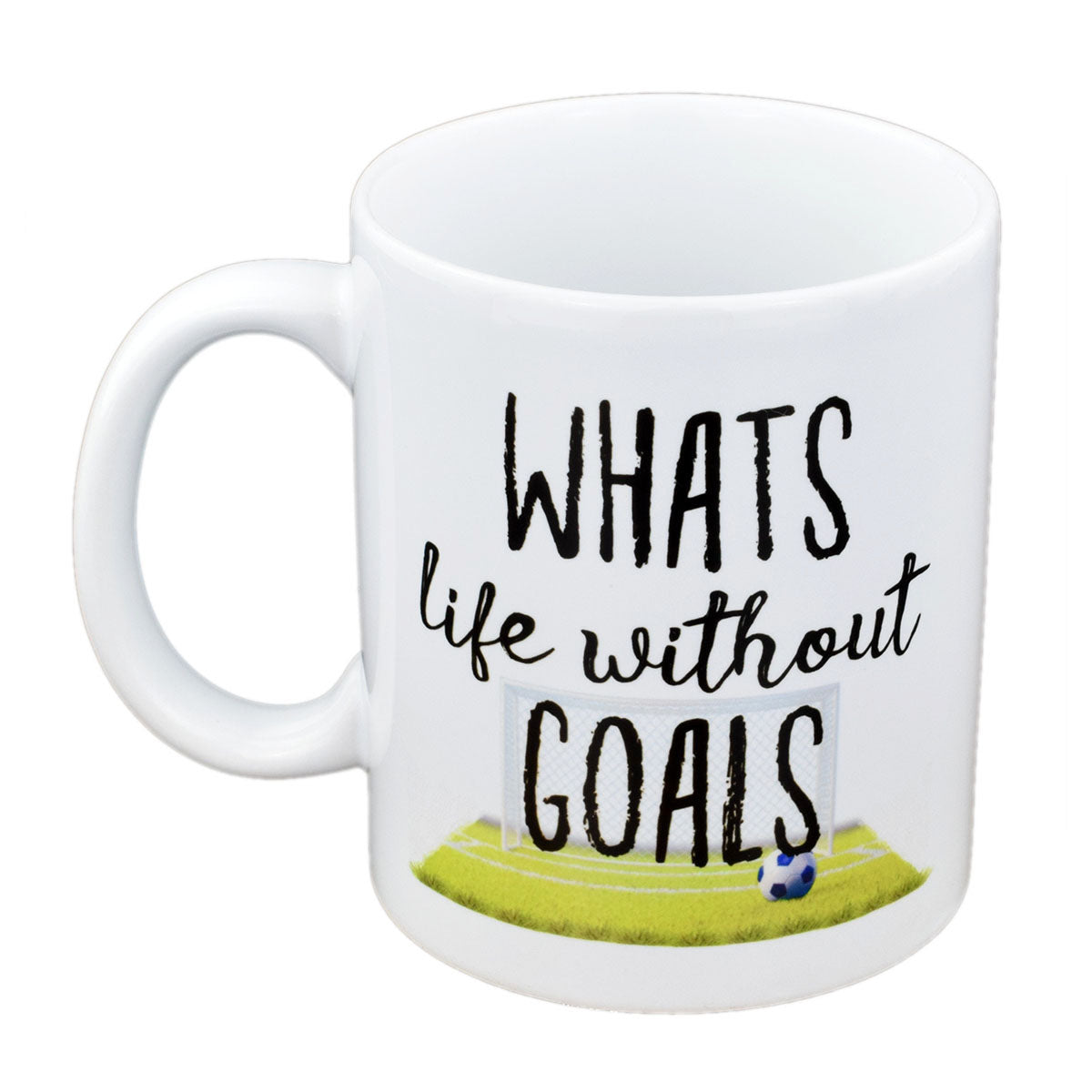 Football Mug – What’s Life Without Goals Coffee Cup | Ashton and Finch