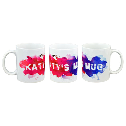 Personalised Paint Splatter Mug – Fun Colourful Coffee Cup | Ashton and Finch