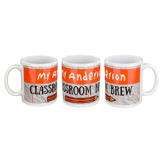 Personalised Teacher Mug – Classroom Brew Coffee Cup | Ashton and Finch
