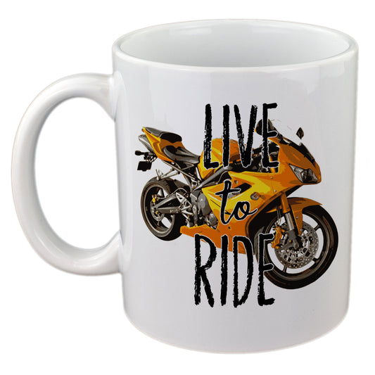 Motorbike Mug – Live to Ride Motorcycle Cup | Ashton and Finch