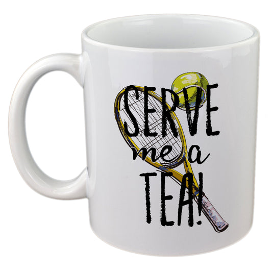 Tennis Mug – Serve Me a Tea Funny Gift for Fans | Ashton and Finch