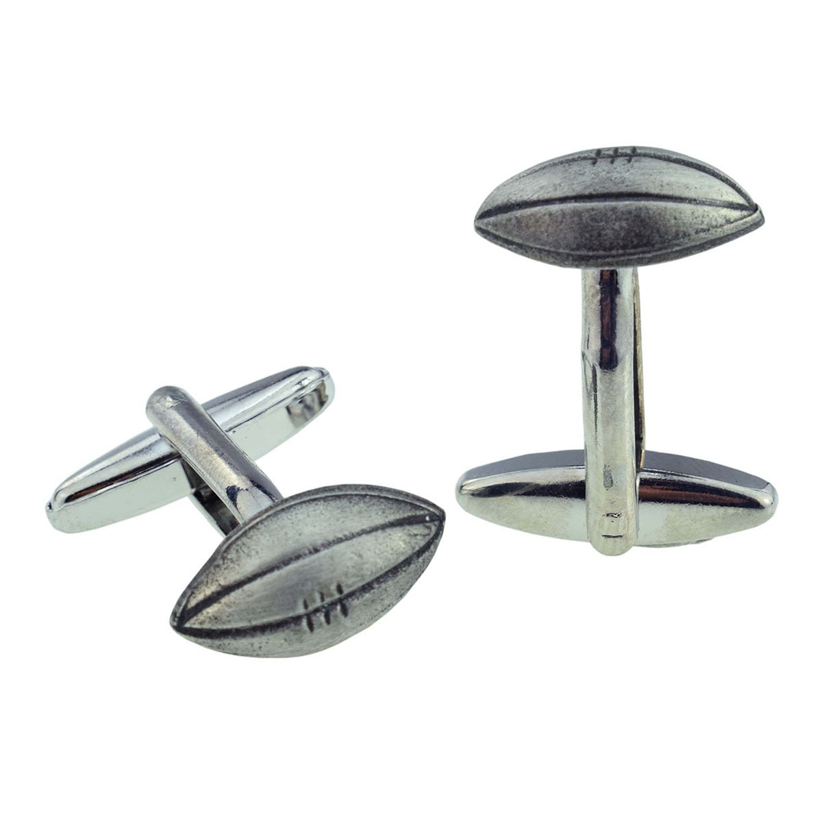 English Made Pewter Rugby Ball Cufflinks | Ashton and Finch