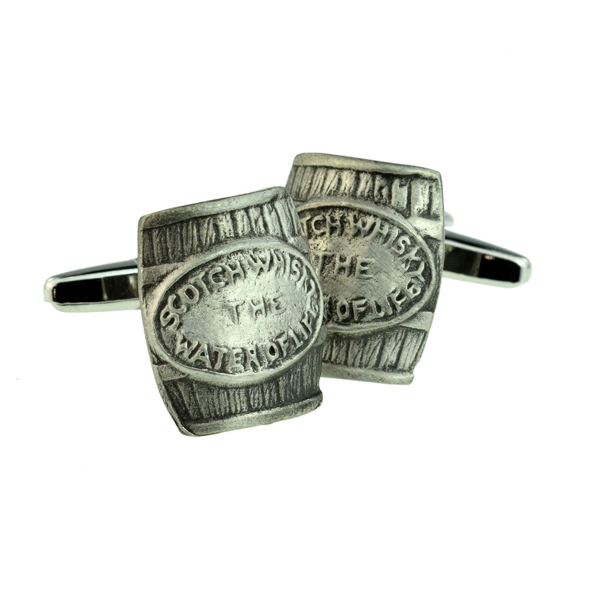 Scottish Whisky Barrel Pewter Cufflinks | Ashton and Finch