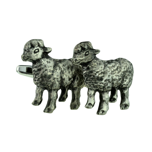 Sheep Design Pewter Cufflinks | Ashton and Finch