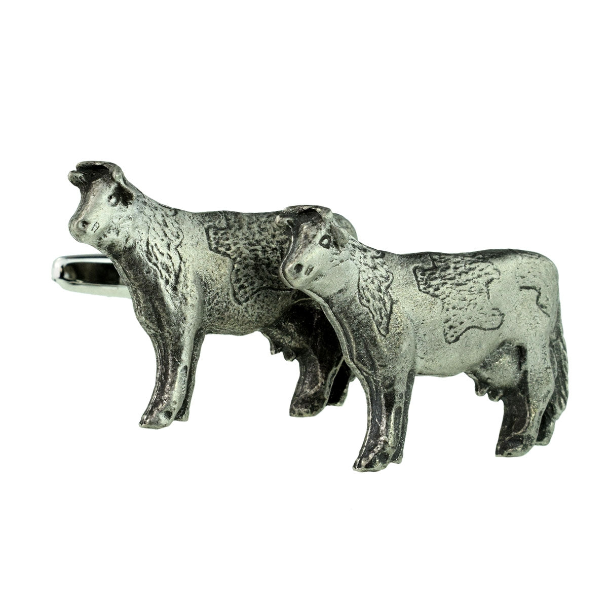 Cow Animal English Pewter Cufflinks | Ashton and Finch