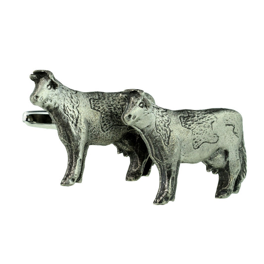 Cow Animal English Pewter Cufflinks | Ashton and Finch
