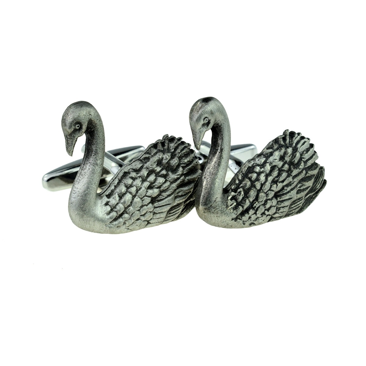 Swan Design Pewter Cufflinks | Ashton and Finch