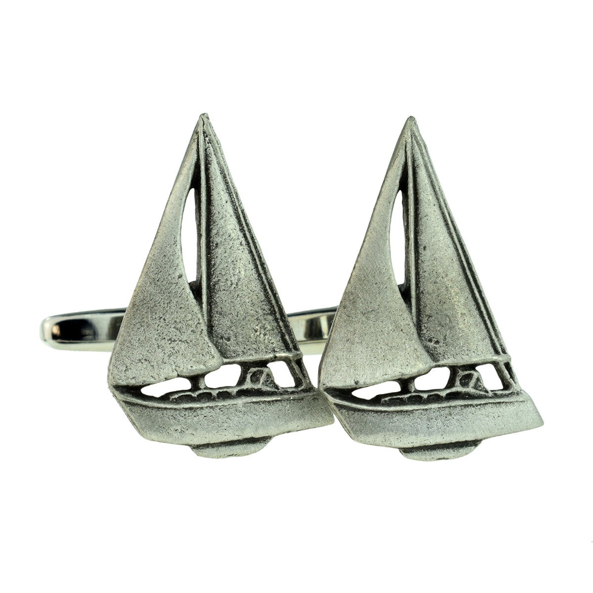 Sailing Yacht English Pewter Cufflinks | Ashton and Finch