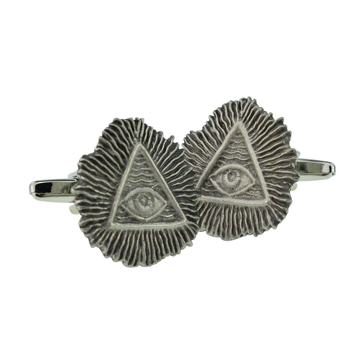 English Made Pewter All Seeing Eye Cufflinks | Ashton and Finch