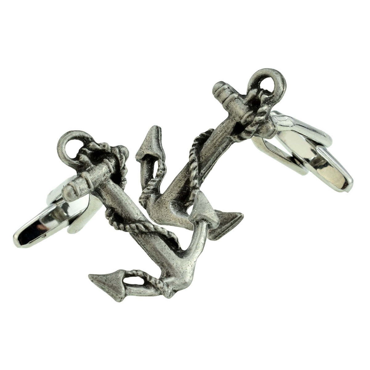 English Made Pewter Anchor Sailing Cufflinks | Ashton and Finch