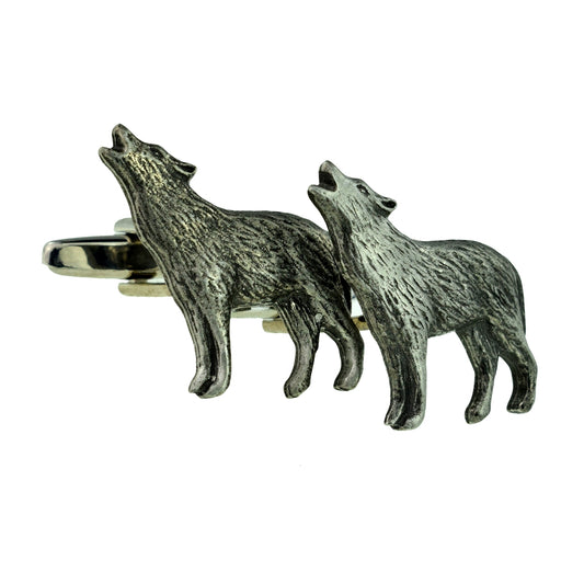 Howling Wolf Design Cufflinks | Ashton and Finch