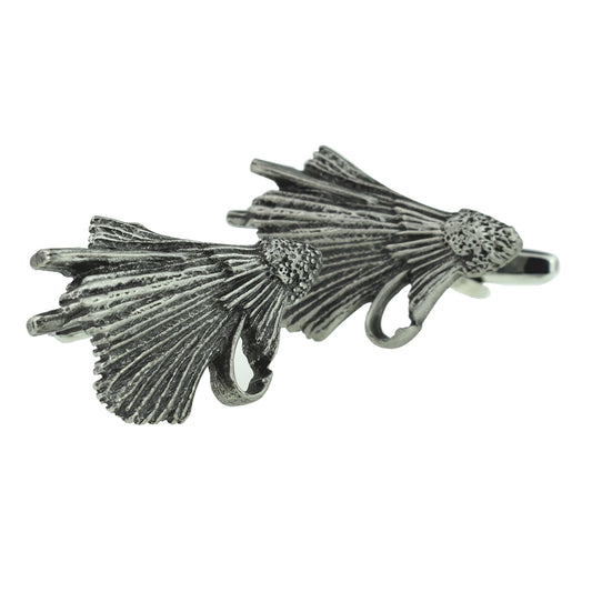Fly Fishing Hook English Pewter Cufflinks | Ashton and Finch