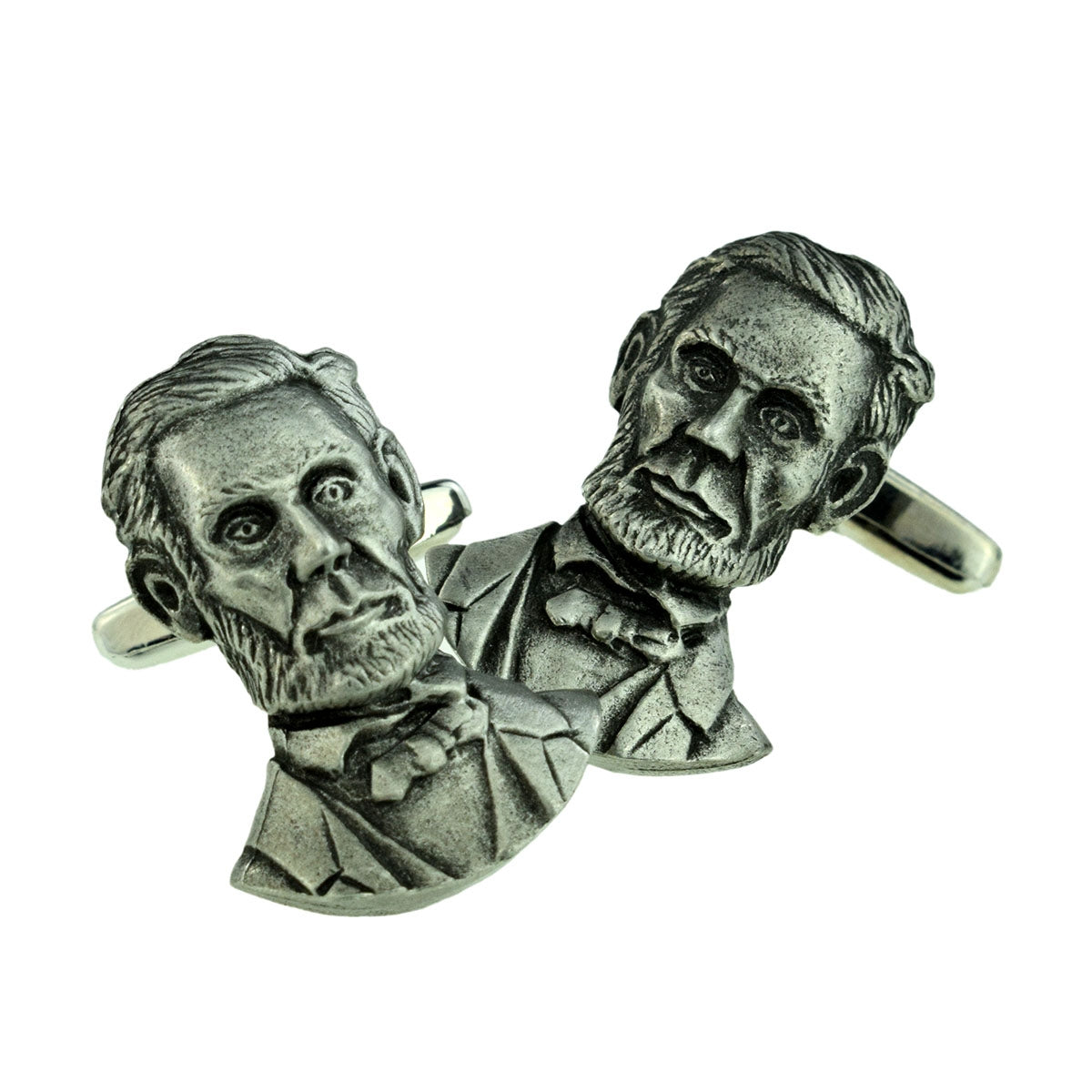USA Abraham Lincoln American President Pewter Cufflinks | Ashton and Finch