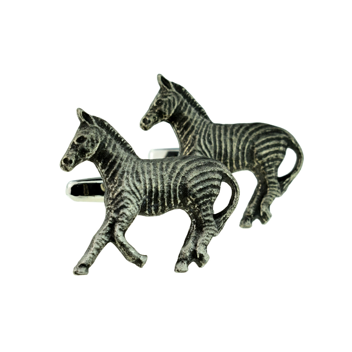 Zebra Safari Animal English Pewter Cufflinks | Ashton and Finch