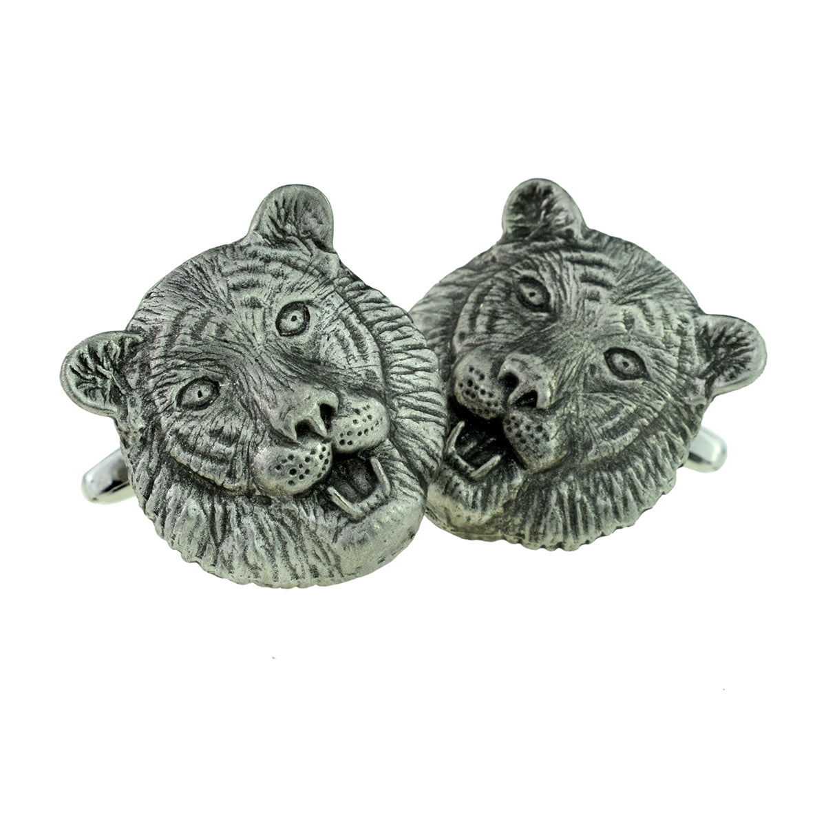 Tiger Safari Animal English Pewter Cufflinks | Ashton and Finch