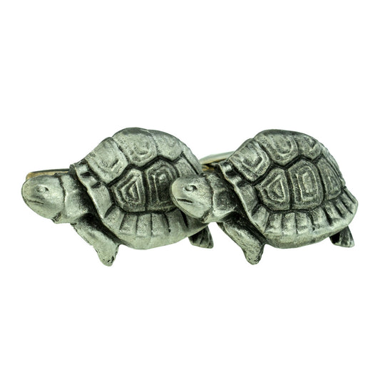 Tortoise Garden Pet Animal English Pewter Cufflinks | Ashton and Finch