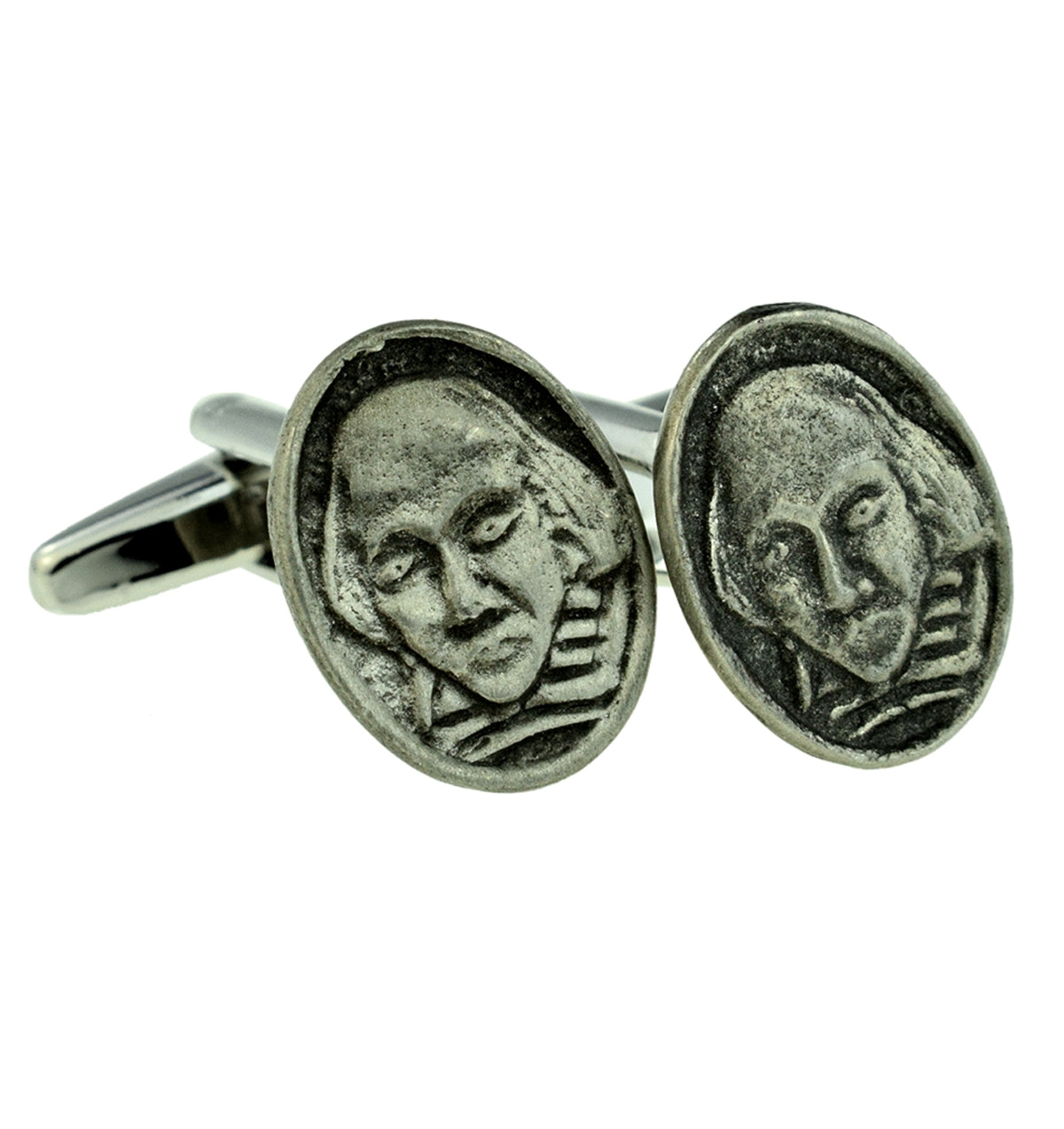 William Shakespeare Poet English Pewter Cufflinks | Ashton and Finch