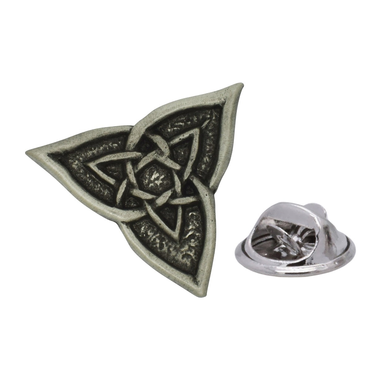Celtic Triangle English Made Pewter Lapel Pin Badge