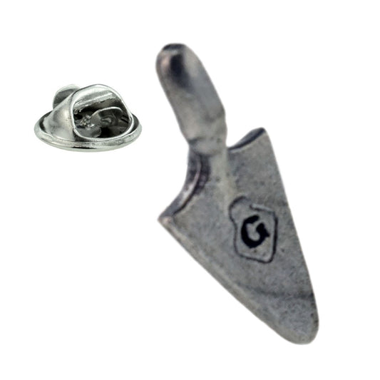 Trowel with Masonic G Design English Made Pewter Lapel Pin Badge